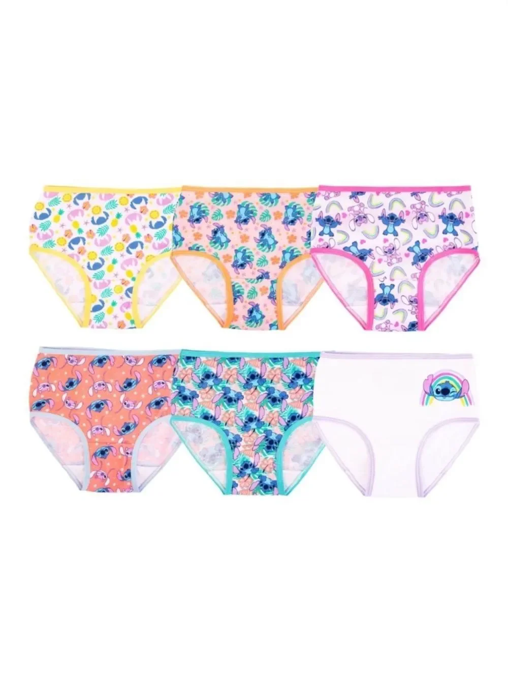 Toddler Cotton Stitch & Barbie Character Briefs Underwear 2, 6-Packs 4T